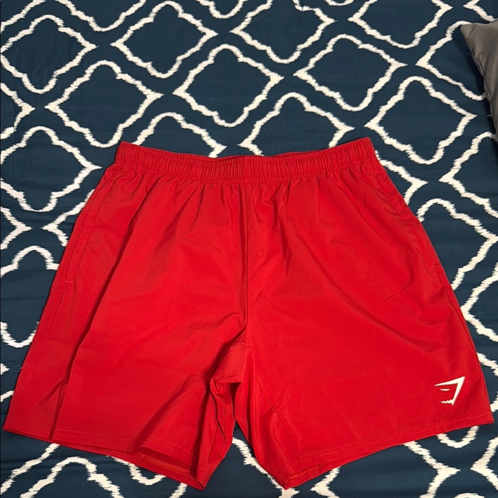 Men's Red GymShark Shorts